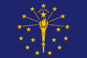 Indiana State Flag Decal