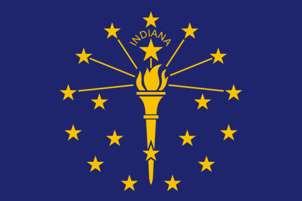Indiana State Flag Decal