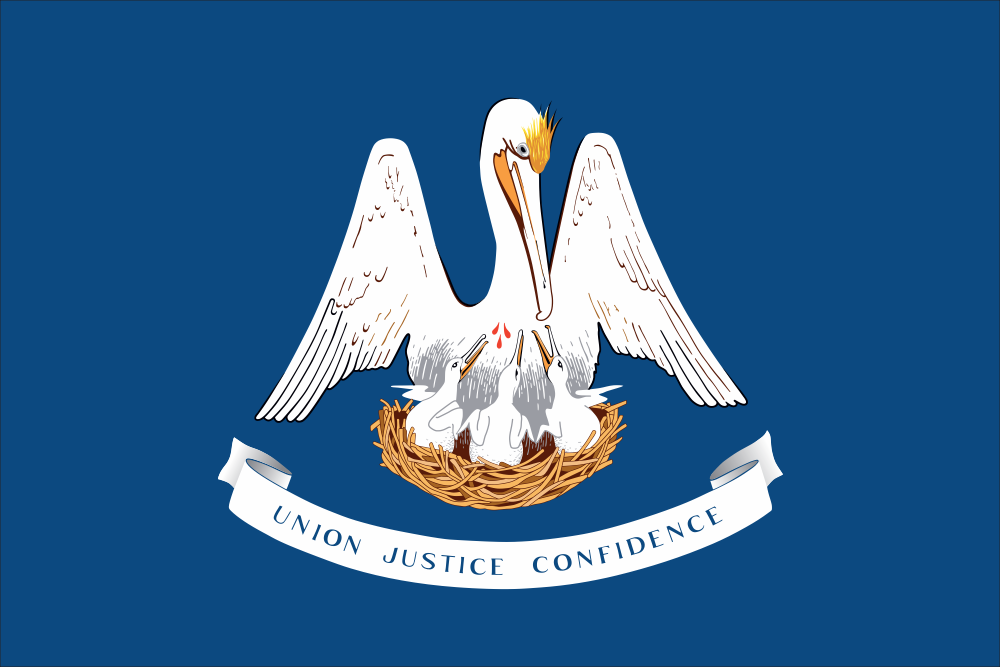 Louisiana State Flag Decal