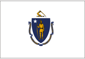 Massachusetts State Flag Decal