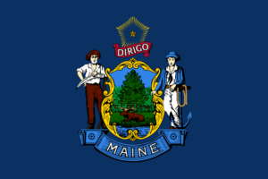Maine State Flag Decal