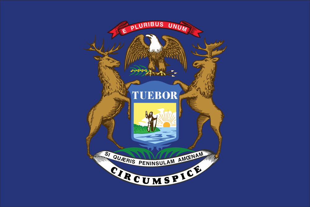 Michigan State Flag Decal