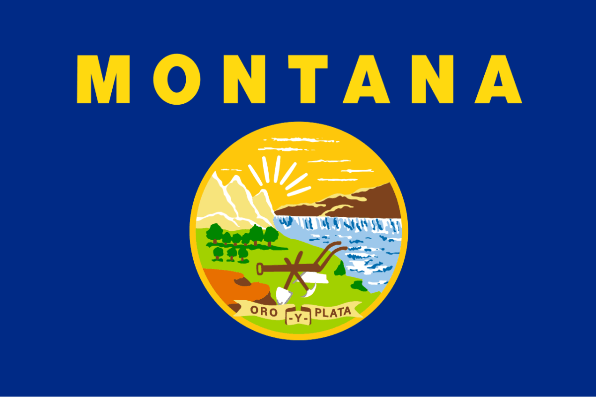 Montana State Flag Decal