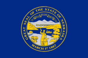 Nebraska State Flag Decal