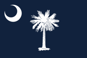 South Carolina State Flag Decal