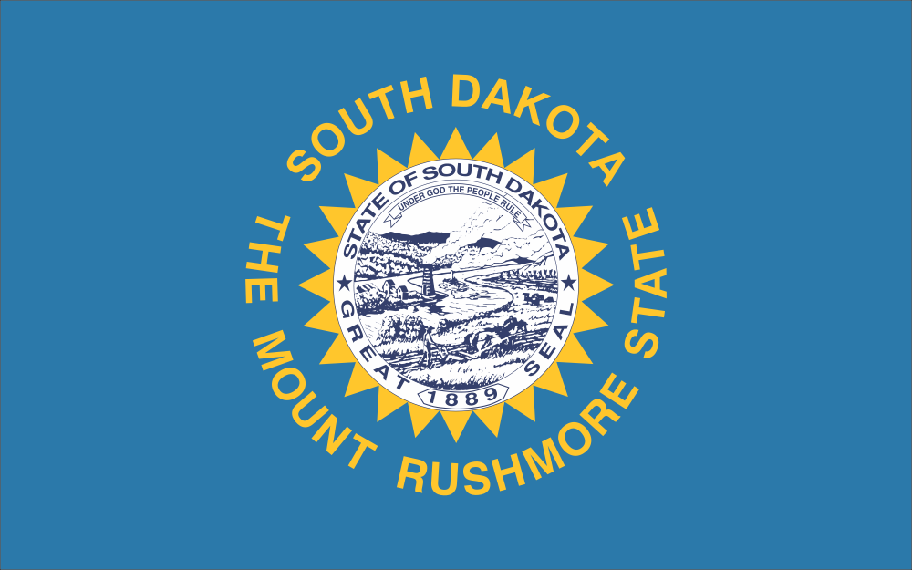 South Dakota State Flag Decal