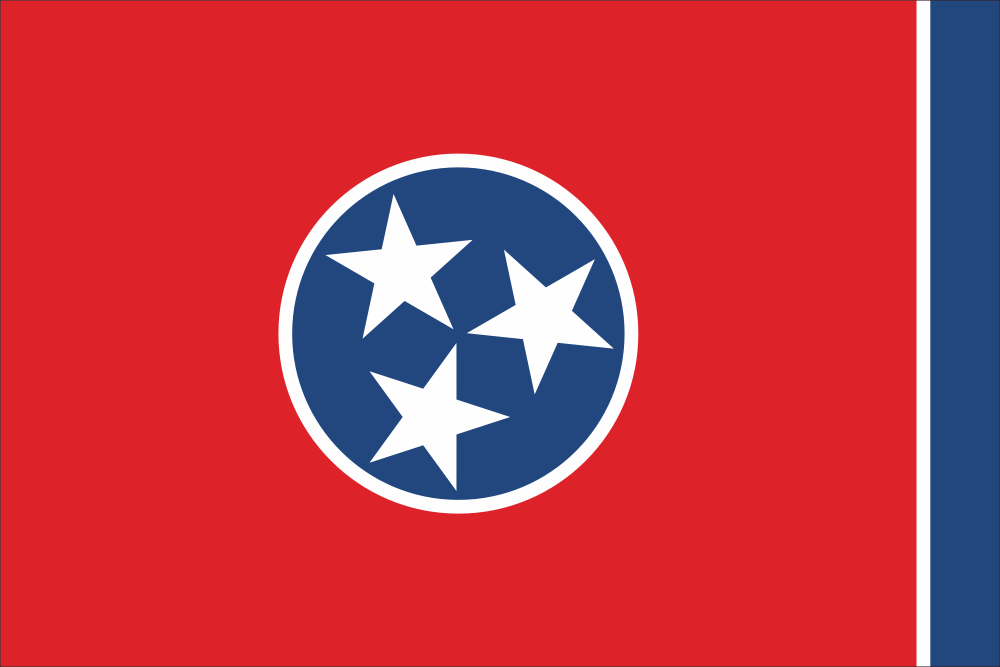Tennessee State Flag Decal