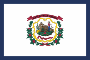 West Virginia State Flag Decal