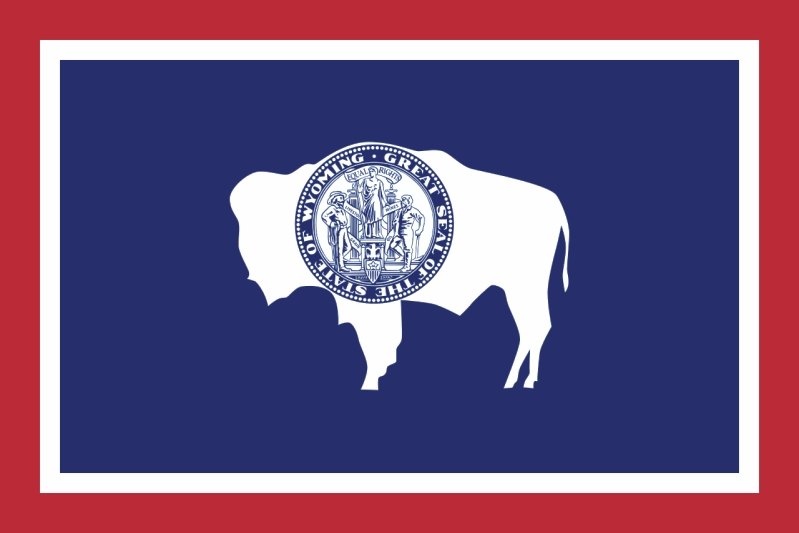 Wyoming State Flag Decal - Military Graphics