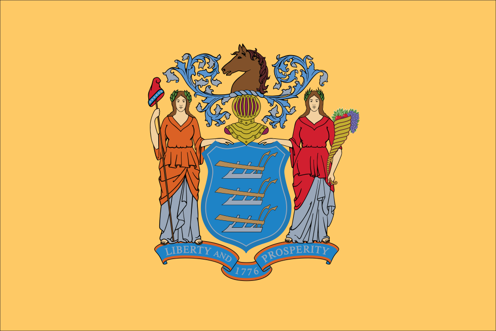 New Jersey State Flag Decal