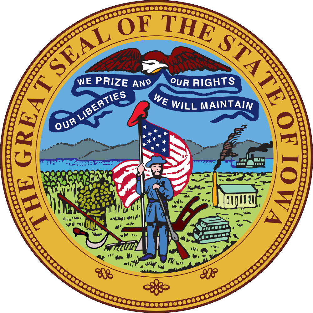 Iowa State Seal Decal