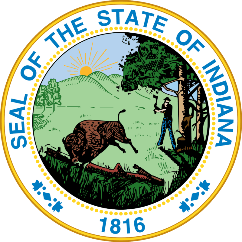 Indiana State Seal Decal