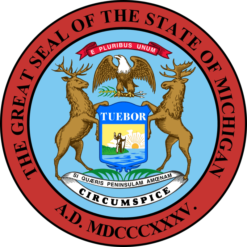 Michigan State Seal Decal