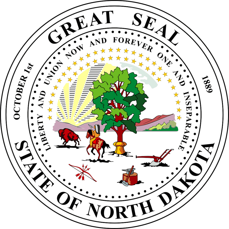 North Dakota State Seal Decal