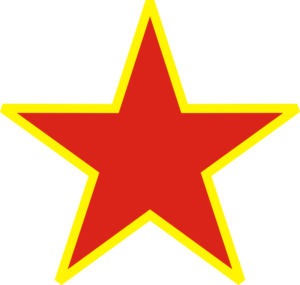 Star (Red & Yellow) Decal
