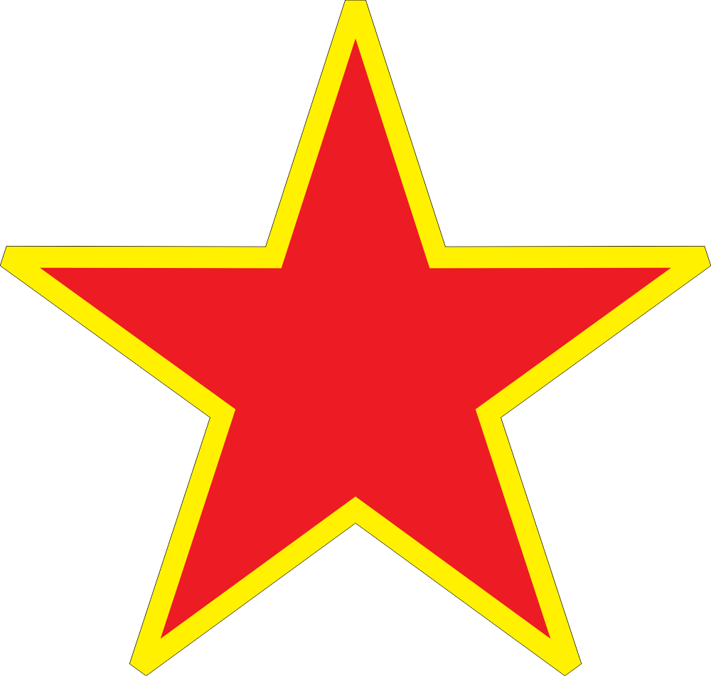 Star (Red & Yellow) Decal