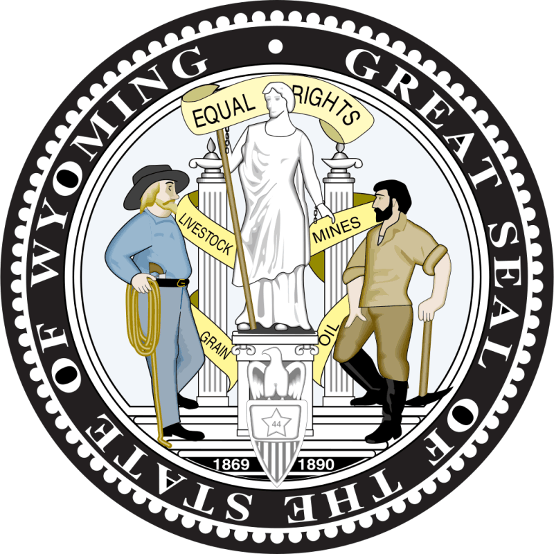 Wyoming State Seal Decal