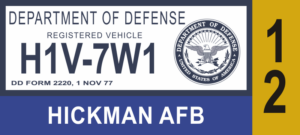 Department of Defense Customized Vehicle - Officer Decal