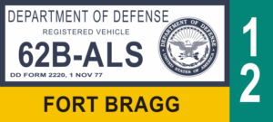 Department of Defense Customized Vehicle - Senior Enlisted Decal