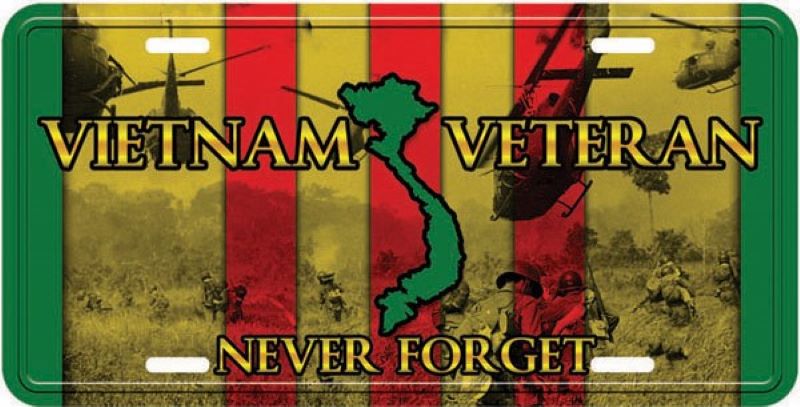 Vietnam Veteran Ribbon License Plate
