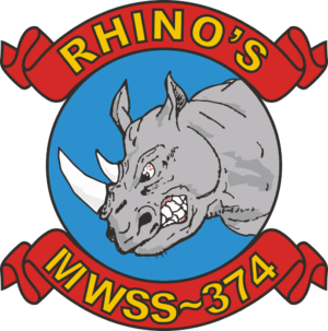MWSS-374 Marine Wing Support Squadron Decal