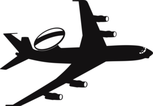 Boeing E-3A Sentry Silhouette (Black) Decal