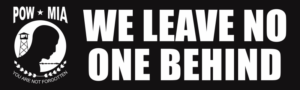 POW MIA Leave No One Behind Decal
