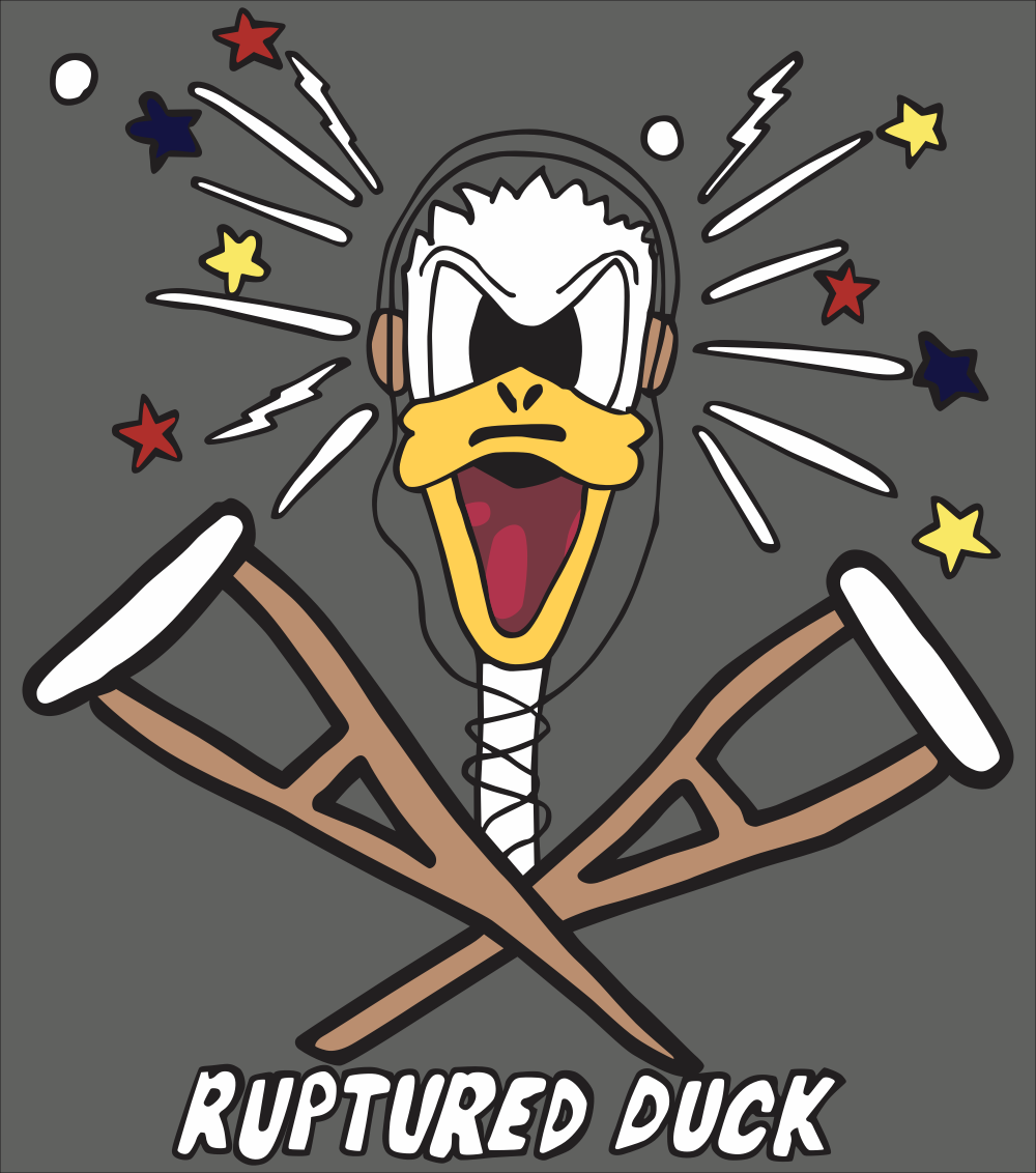 Ruptured Duck Nose Art Decal