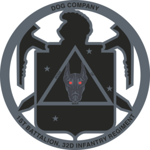 1st Battalion 32nd Regiment Dog Company Decal