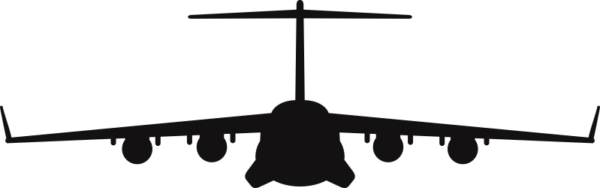 Boeing C-17 Globemaster Silhouette (Black) Decal
