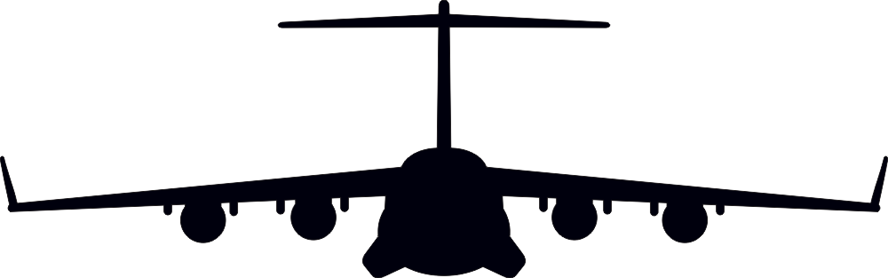 Boeing C-17 Globemaster Silhouette (Black) Decal