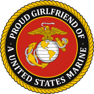 USMC Seal - Proud Girlfriend Decal