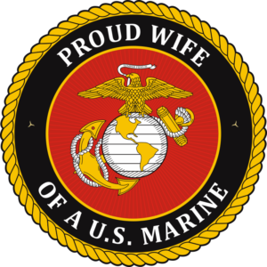 USMC Seal - Proud Wife Decal