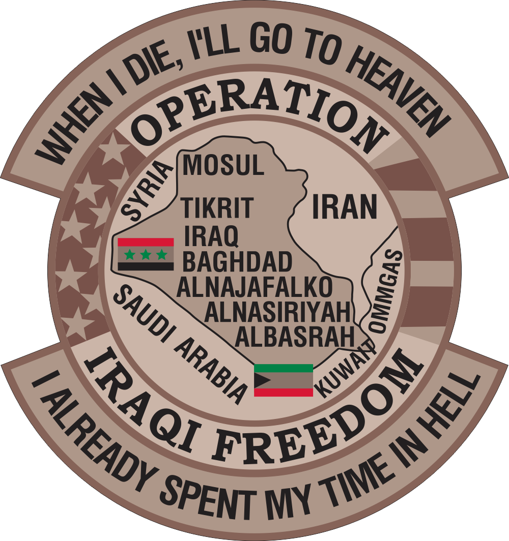 Operation Iraqi Freedom When I Die Decal