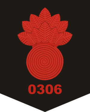 USMC Bursting Bomb - MOS 0306 Decal