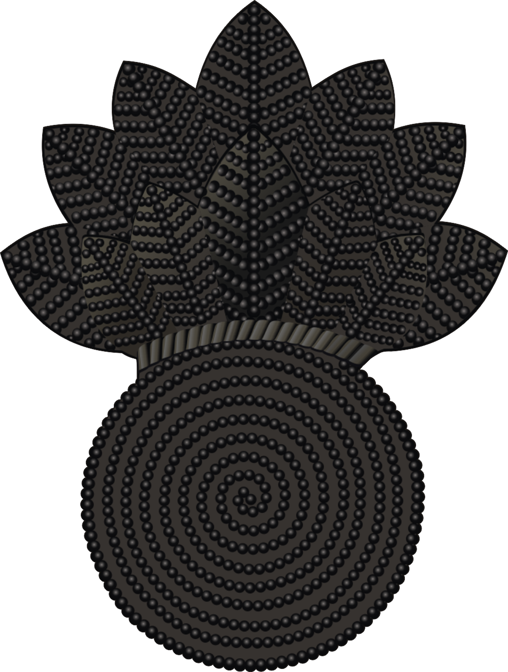 USMC Bursting Bomb Insignia – Black