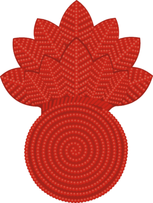 USMC Bursting Bomb Insignia - RED