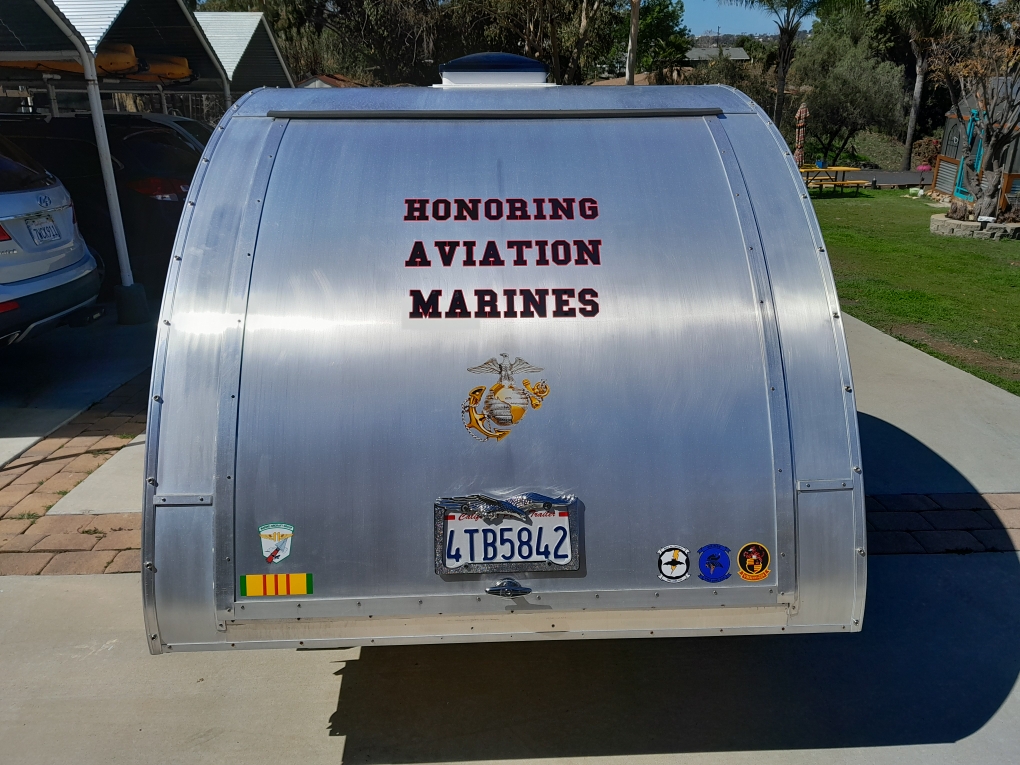 USMC vinyl lettering example