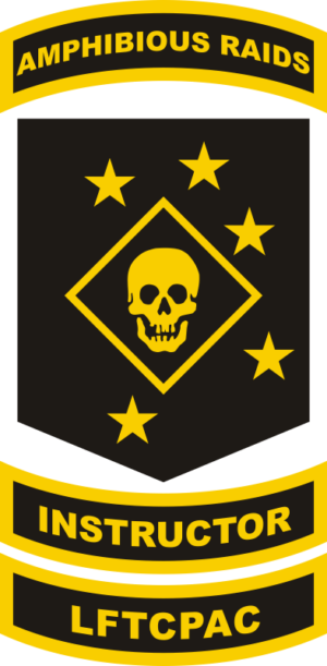 Marine Raiders Instructor LFTCPAC (Gold) Decal