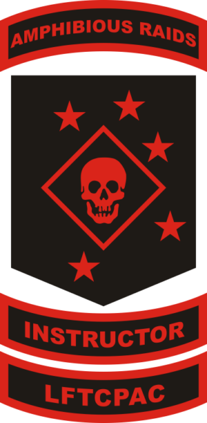 Marine Raiders Instructor LFTCPAC (Red) Decal