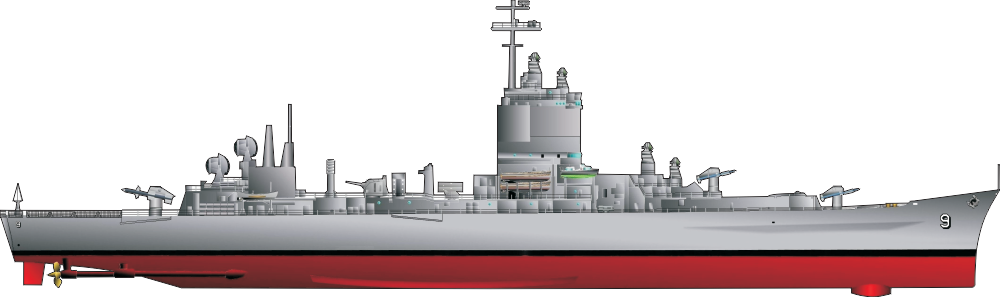 Long Beach Class Nuclear Guided Missile Cruiser CGN Decal