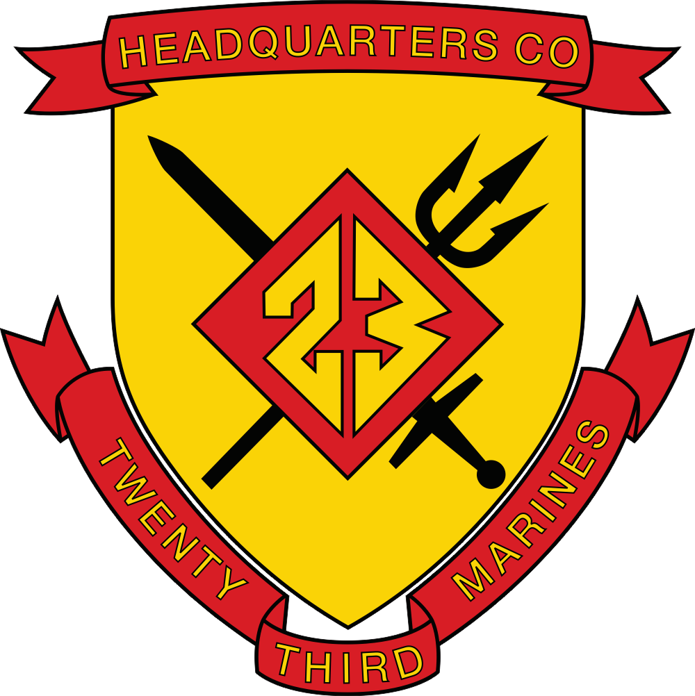Headquarters Company 23rd Marines Decal