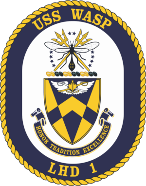 USS Wasp LHD 1 Crest Decal
