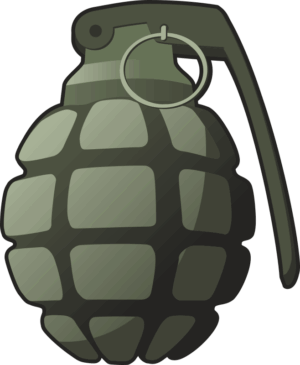 Hand Grenade Decal