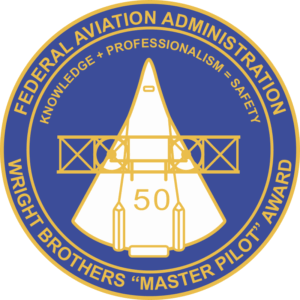 FAA Wright Brothers Master Pilot Award Decal
