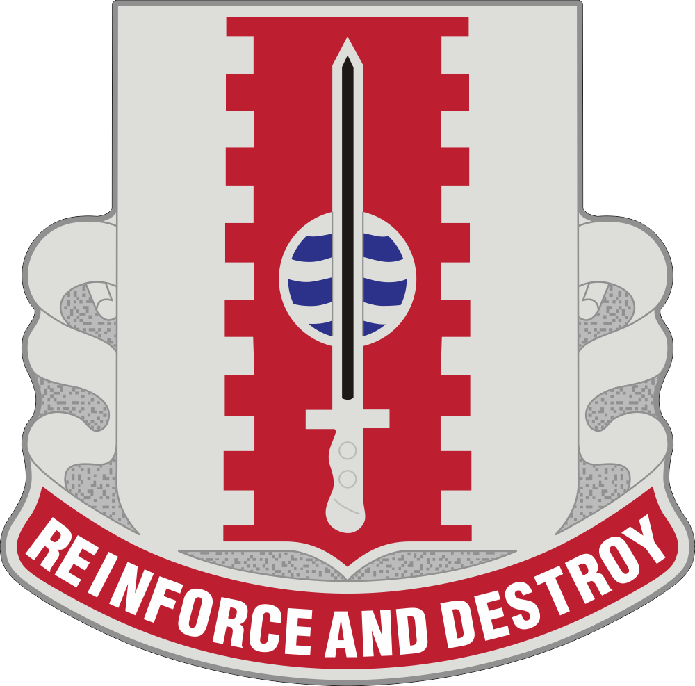 386th Engineer Battalion DUI Decal