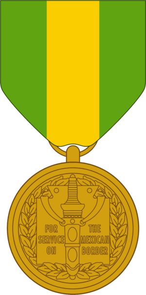Mexican border service medal decal