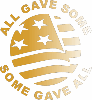 KIA-WIA All Gave Some - Some Gave All Round Flag Decal