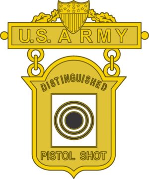Army Distinguished Pistol Shot Badge Decal