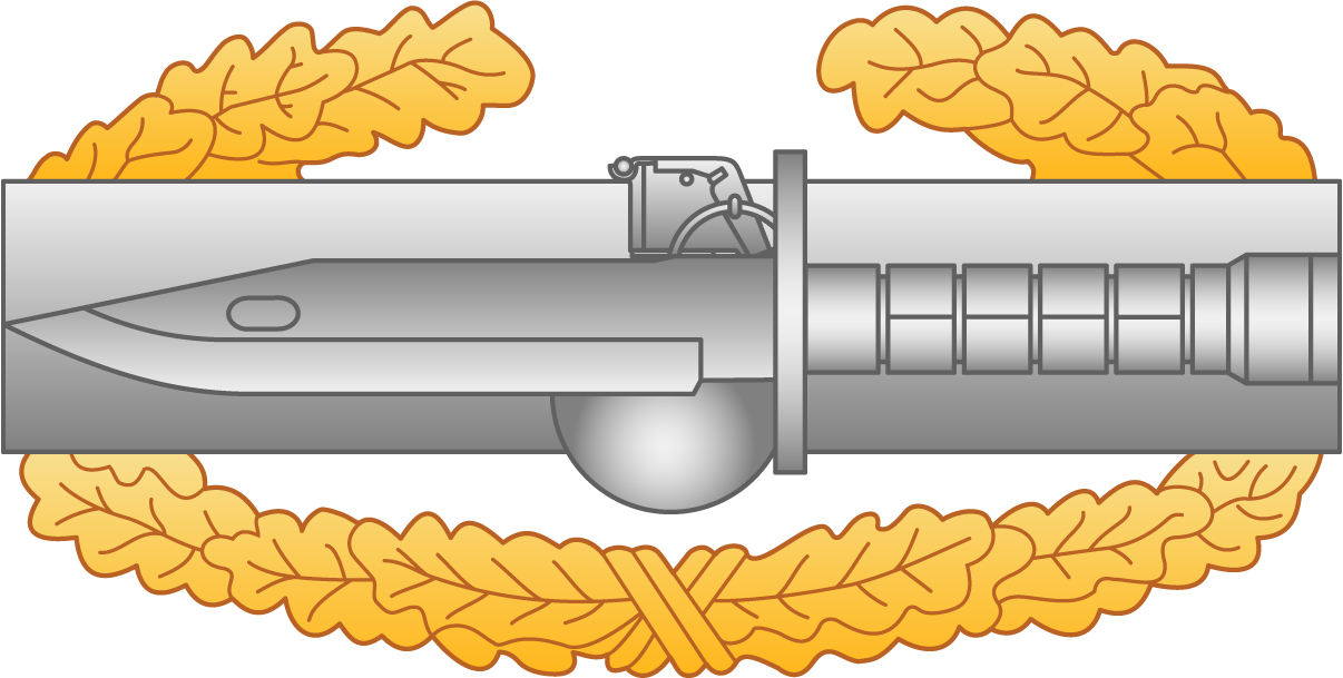 Master Combat Action Badge – First Award Decal